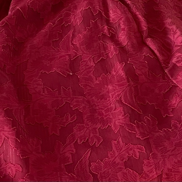 Lost +Wander EUC Celestial Glow Metallic Stripe Cocktail Dress in Maroon Size M - Picture 9 of 11